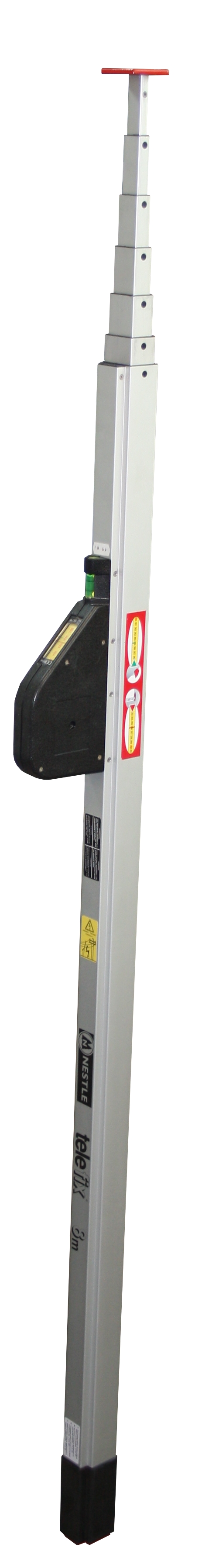 NESTLE Teleskopmetermaß TELEFIX 8,  Aluminium, 135-800cm Horizontal- und Vertikallibelle  NESTLE Teleskopmetermaß TELEFIX 8,  Aluminium, 135-800cm Horizontal- und Vertikallibelle